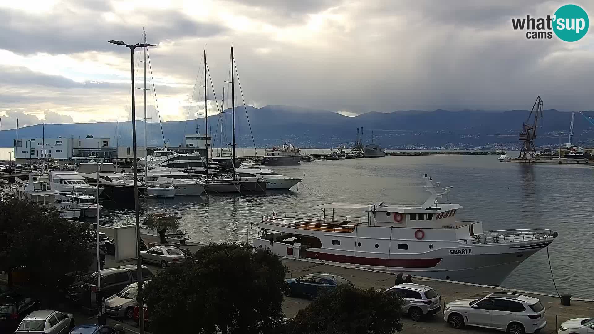 La Riva e la Marina a Rijeka (Fiume) – Live Webcam Croazia