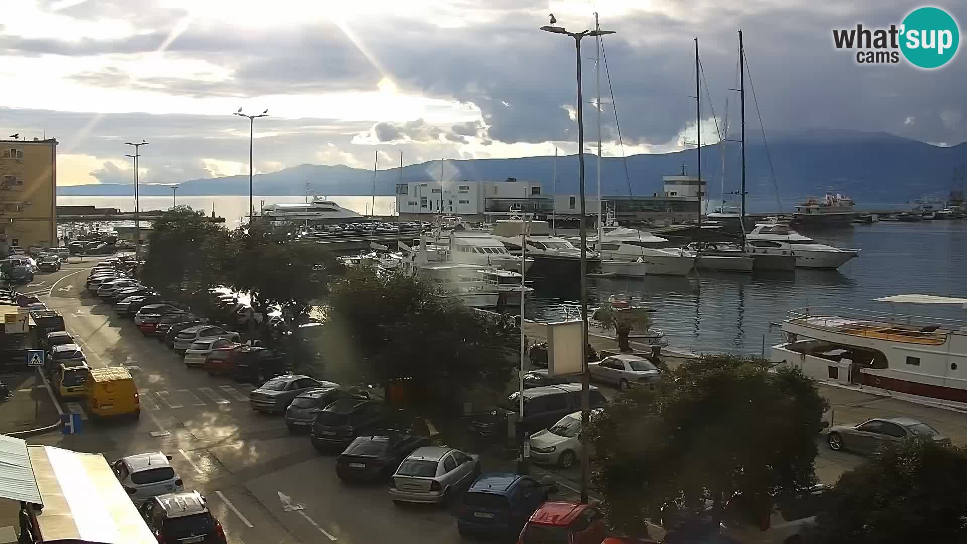 La Riva y Marina en Rijeka – Webcam en vivo Croacia