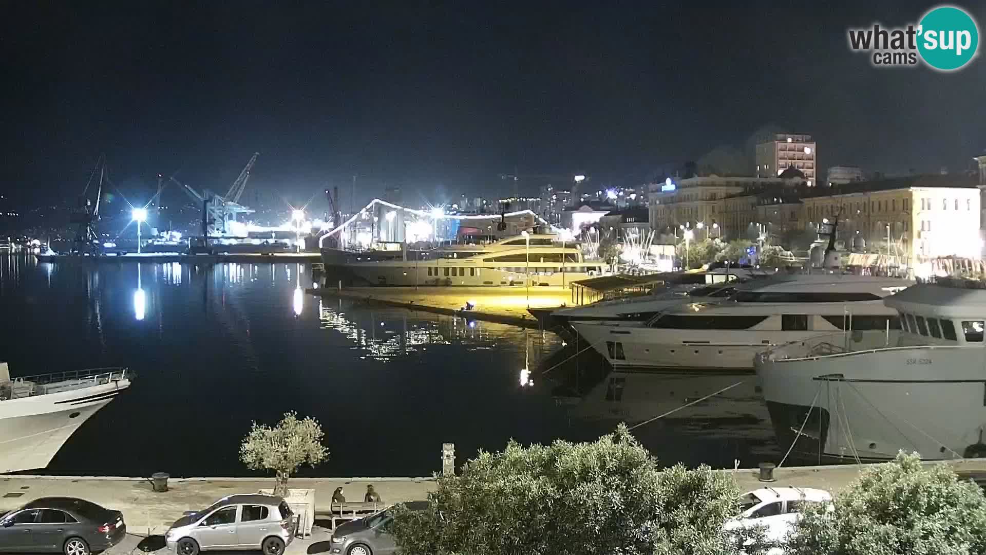 La Riva et Marina à Rijeka – Live Webcam Croatie