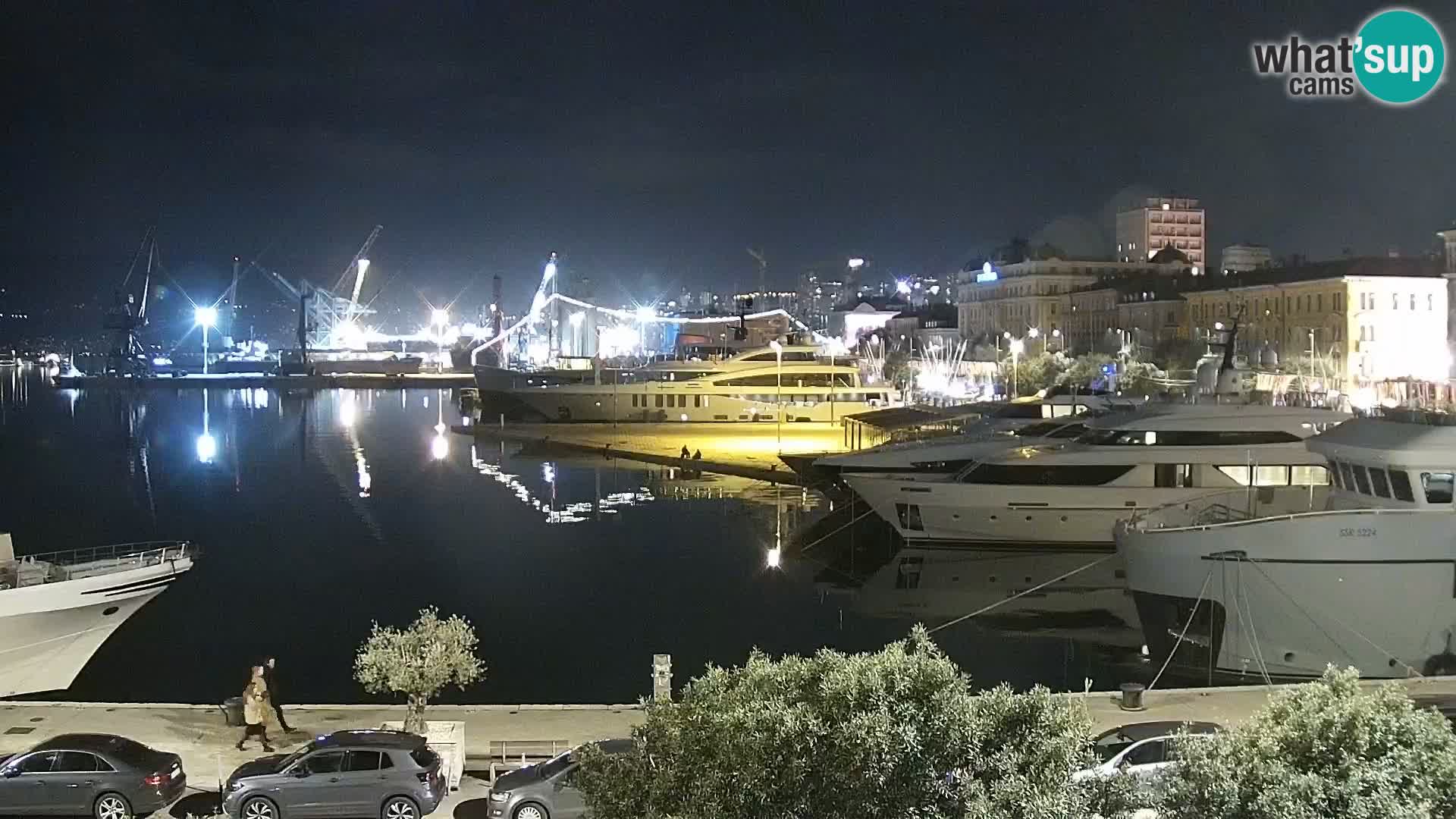 Die Riva und Marina in Rijeka – Live Webcam Kroatien