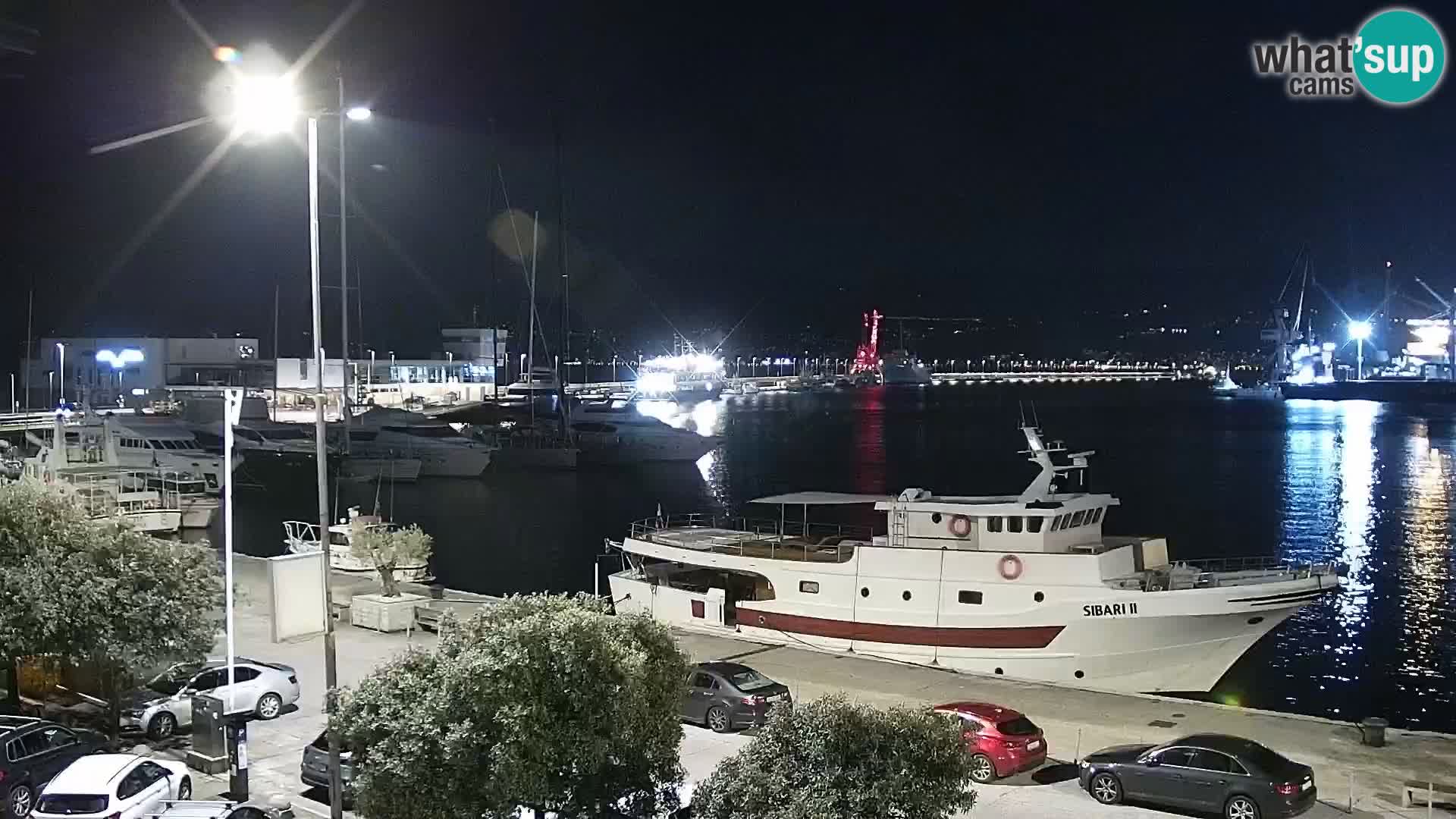 The Riva and Marina in Rijeka  – Live Webcam Croatia