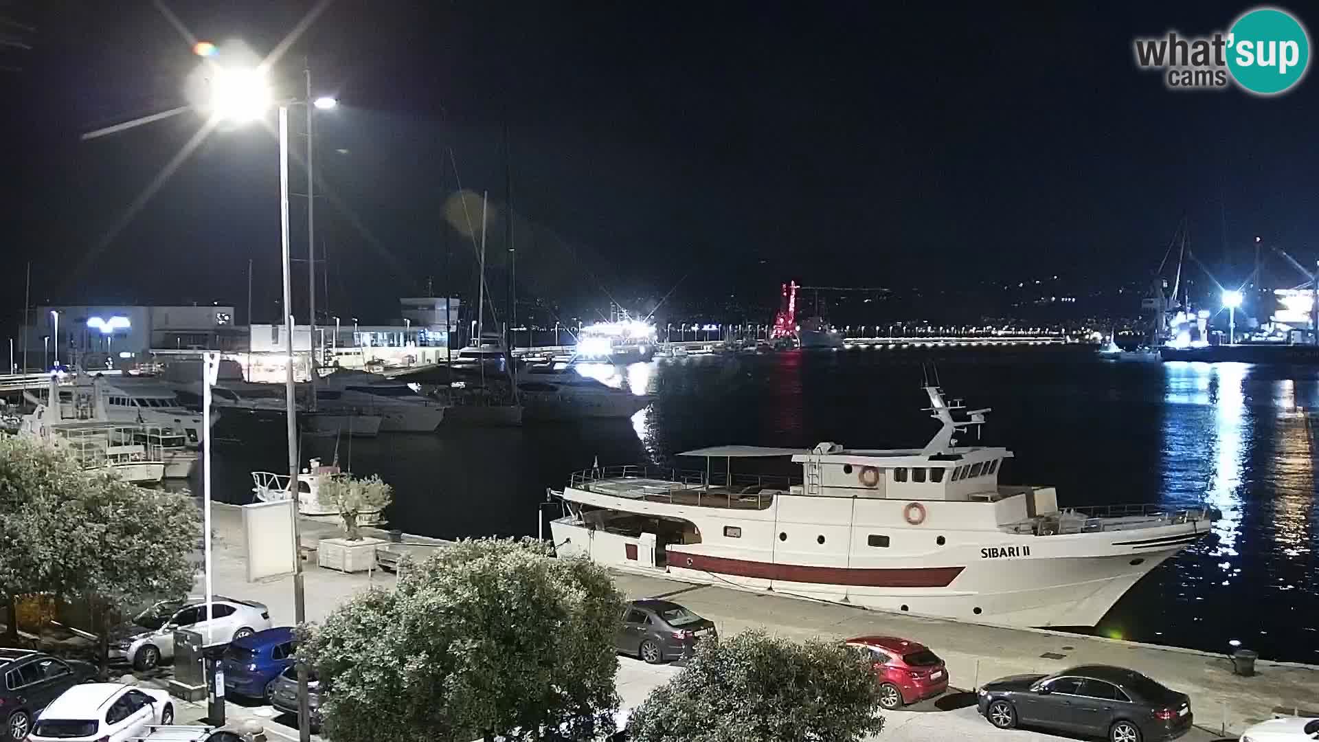 Die Riva und Marina in Rijeka – Live Webcam Kroatien