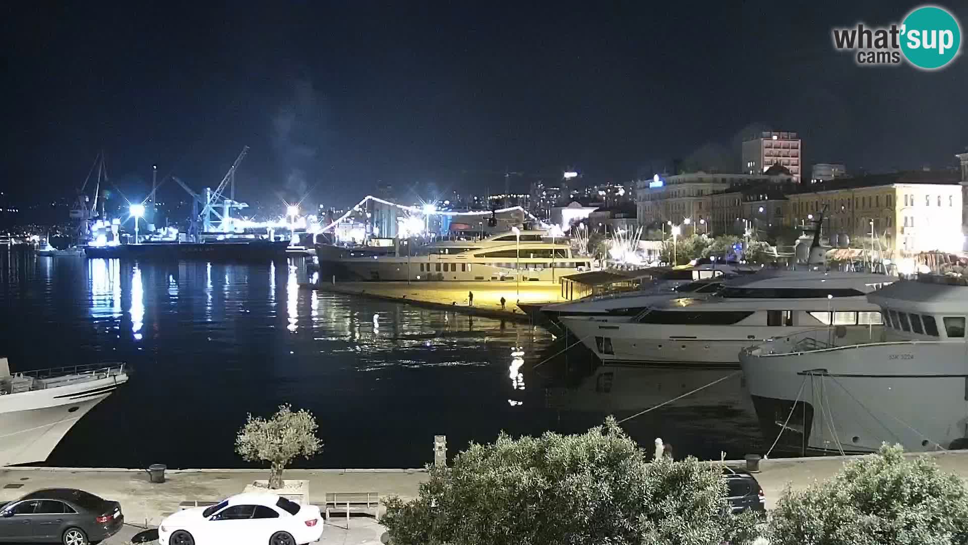 La Riva et Marina à Rijeka – Live Webcam Croatie