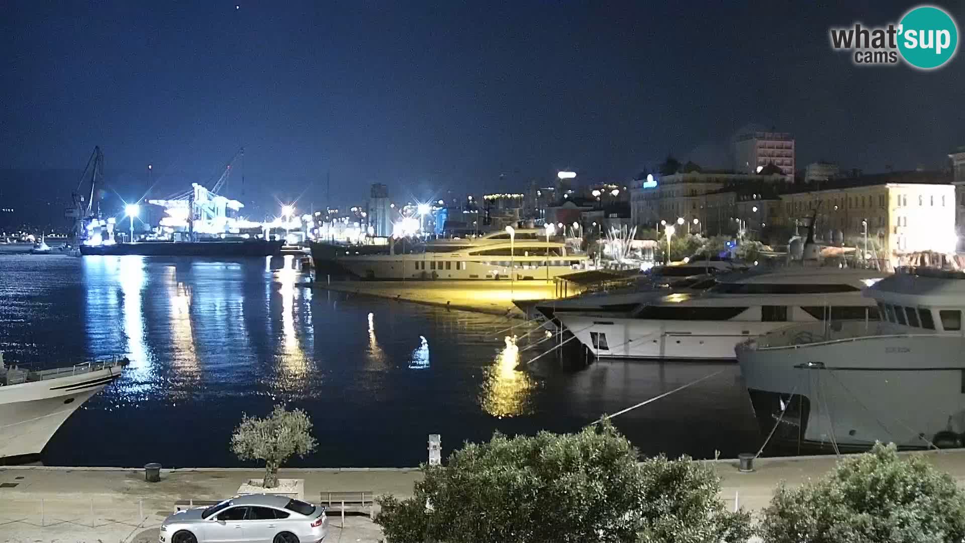 The Riva and Marina in Rijeka  – Live Webcam Croatia
