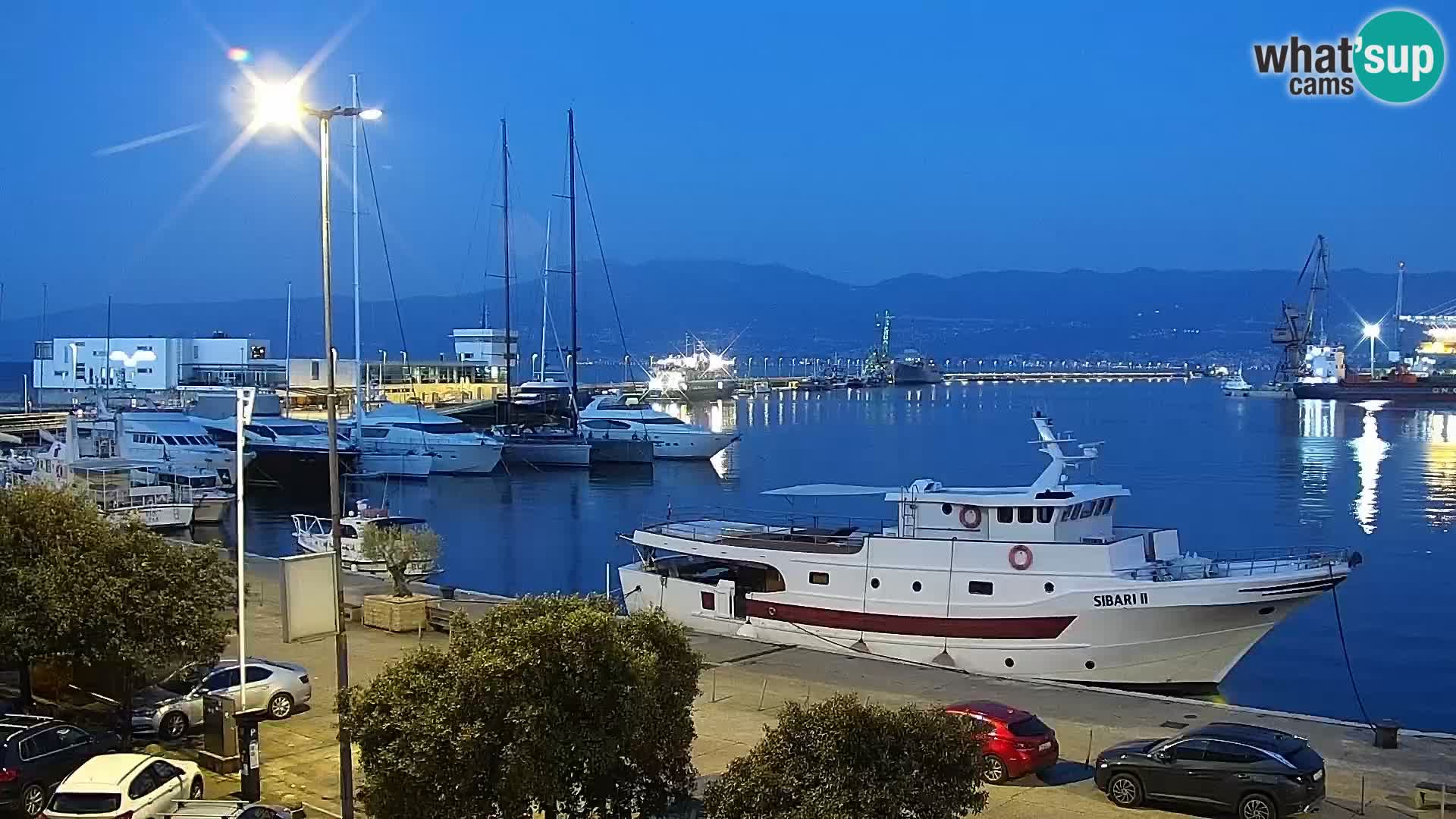Die Riva und Marina in Rijeka – Live Webcam Kroatien