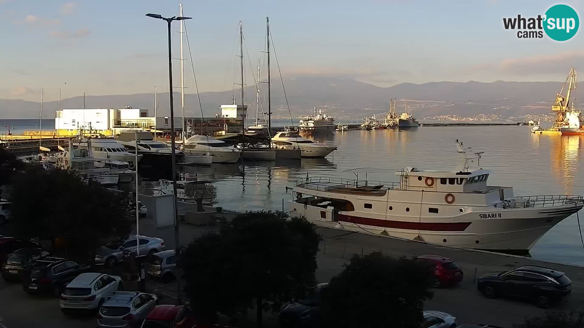 La Riva e la Marina a Rijeka (Fiume) – Live Webcam Croazia