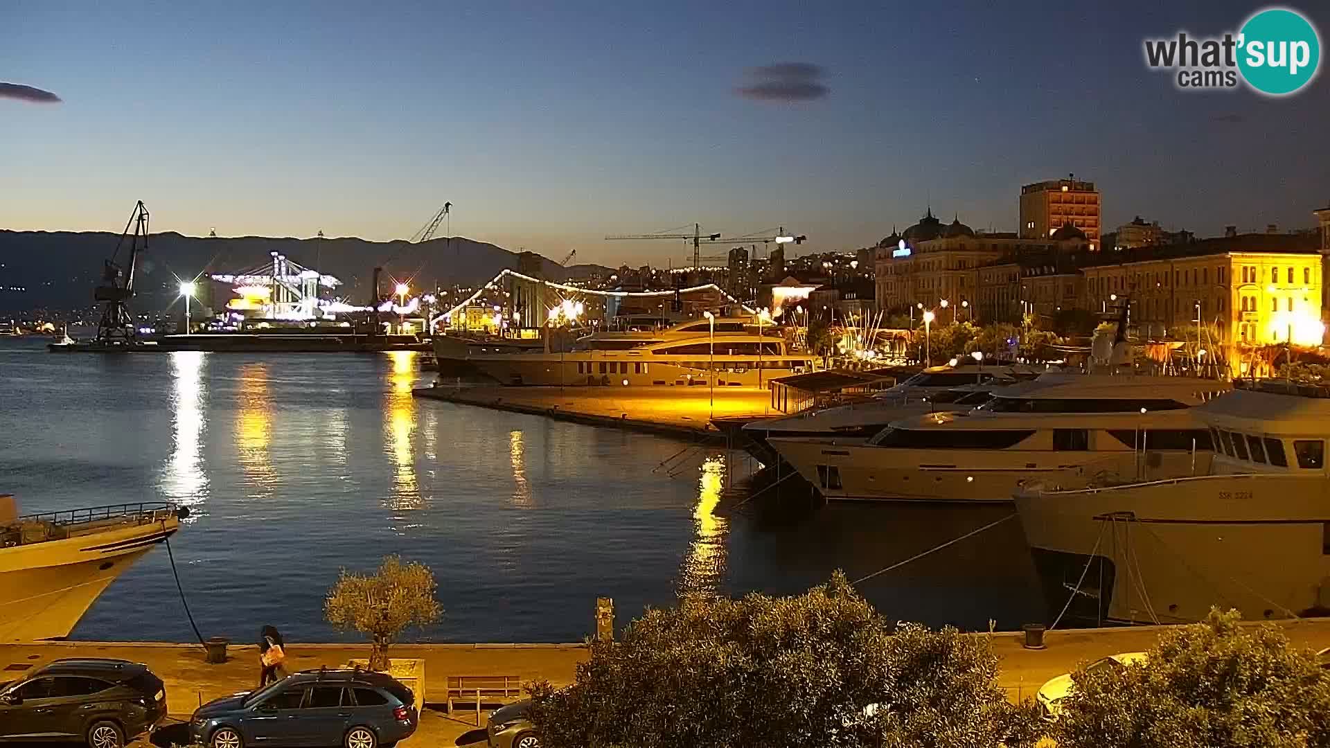 Riva i Marina u Rijeci – Web kamera uživo u Hrvatskoj