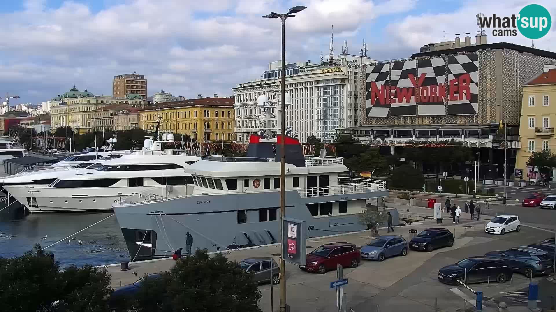 Riva i Marina u Rijeci – Web kamera uživo u Hrvatskoj