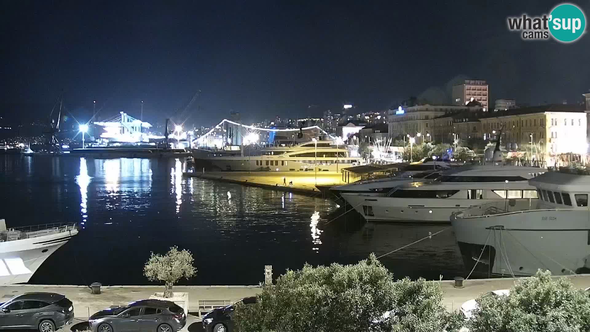 Riva i Marina u Rijeci – Web kamera uživo u Hrvatskoj