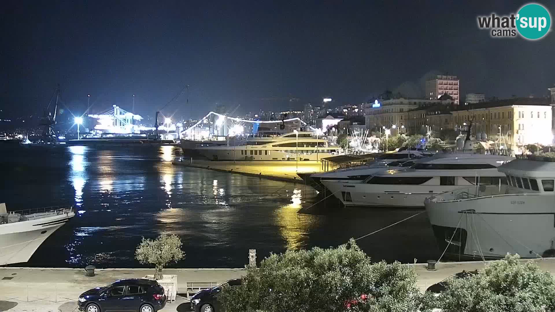 Riva i Marina u Rijeci – Web kamera uživo u Hrvatskoj