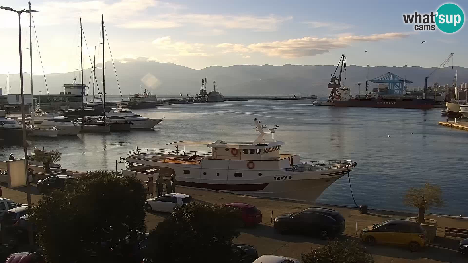 La Riva e la Marina a Rijeka (Fiume) – Live Webcam Croazia