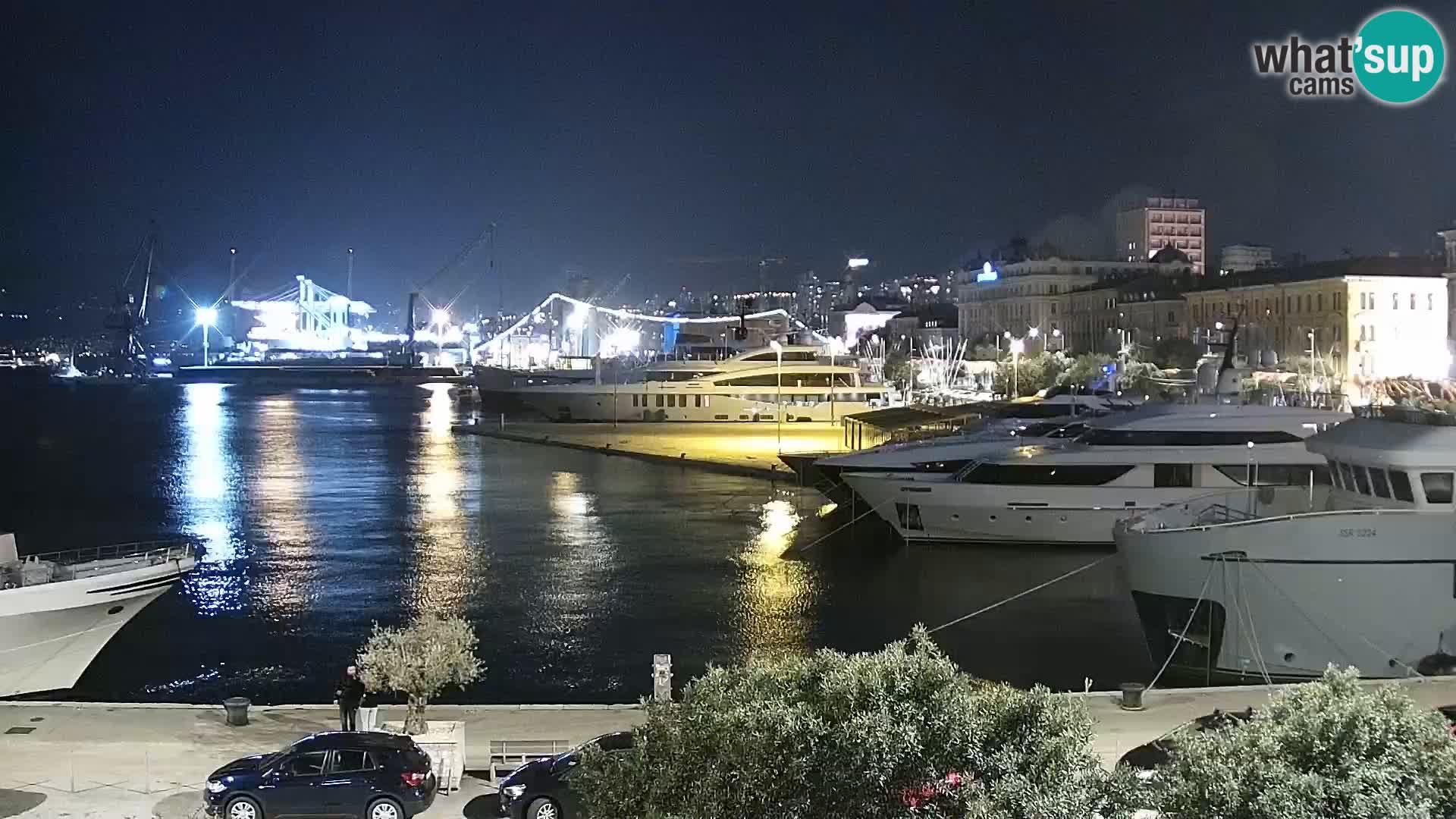 La Riva e la Marina a Rijeka (Fiume) – Live Webcam Croazia