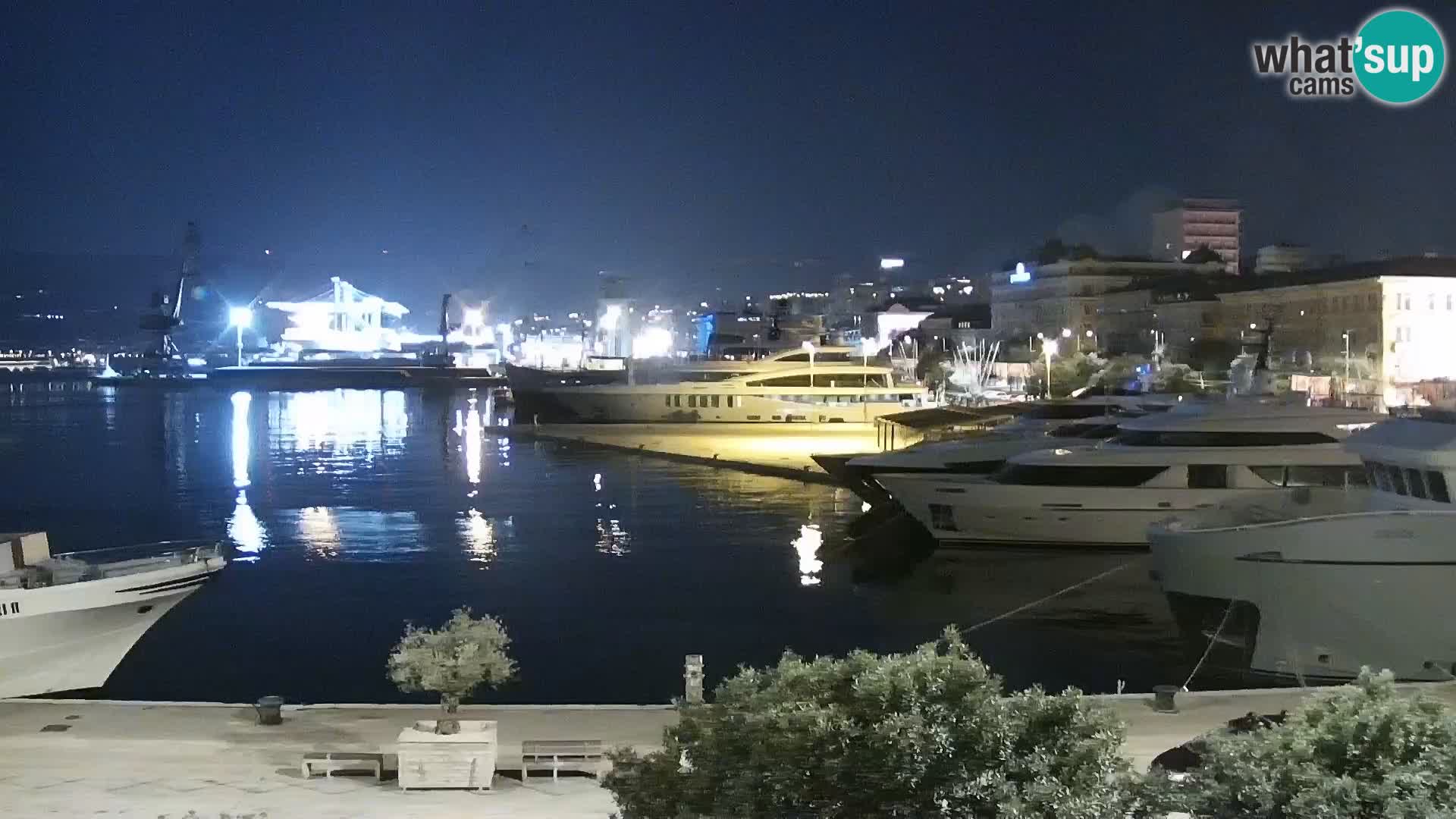La Riva e la Marina a Rijeka (Fiume) – Live Webcam Croazia