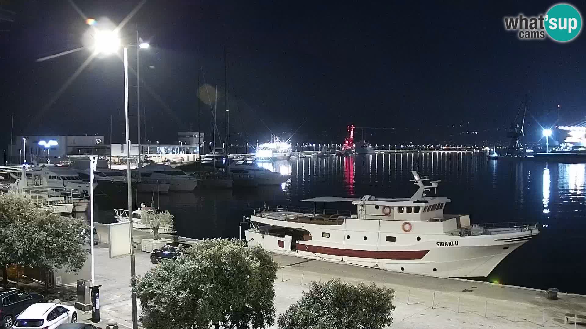 The Riva and Marina in Rijeka  – Live Webcam Croatia