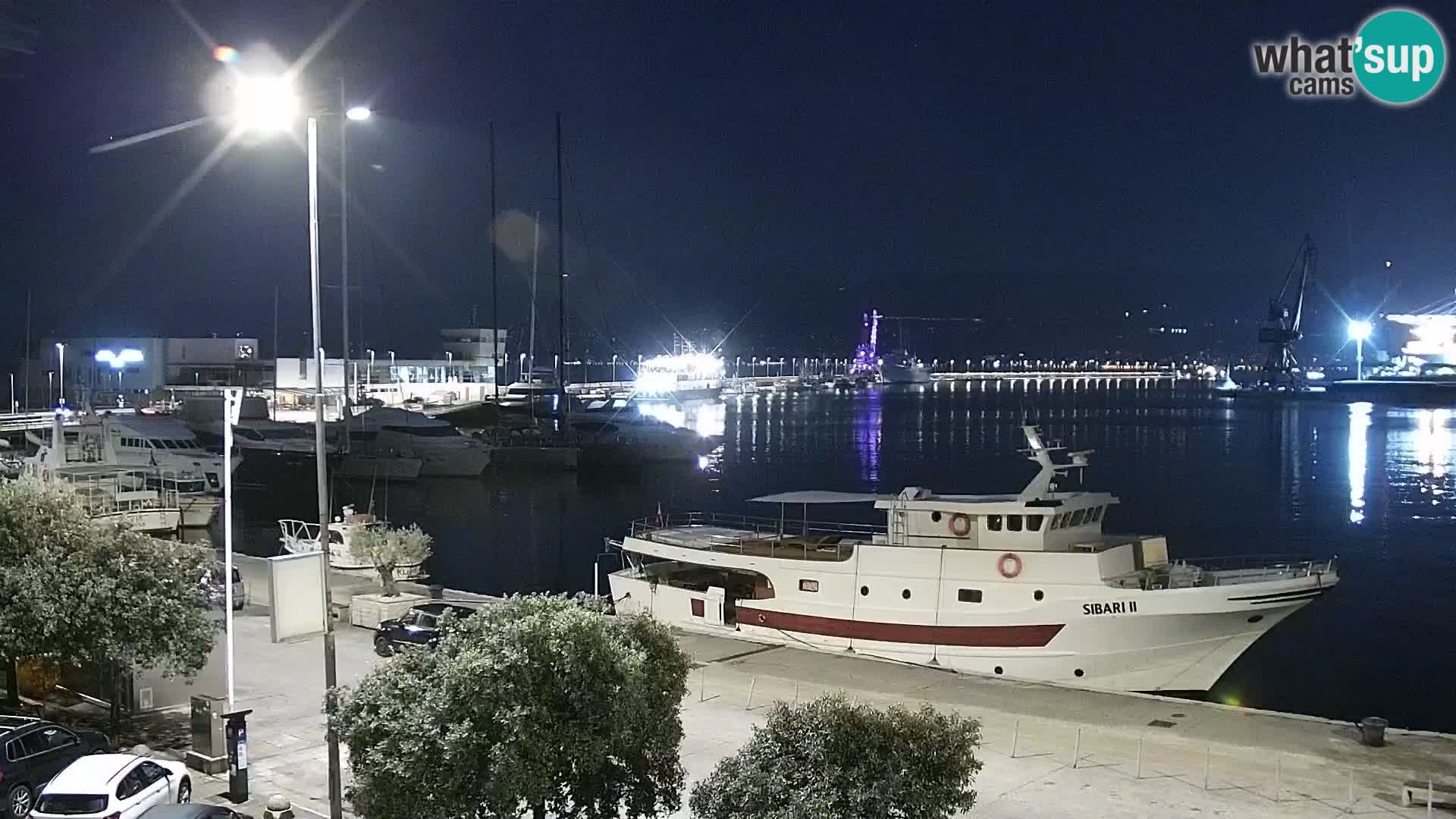 La Riva e la Marina a Rijeka (Fiume) – Live Webcam Croazia