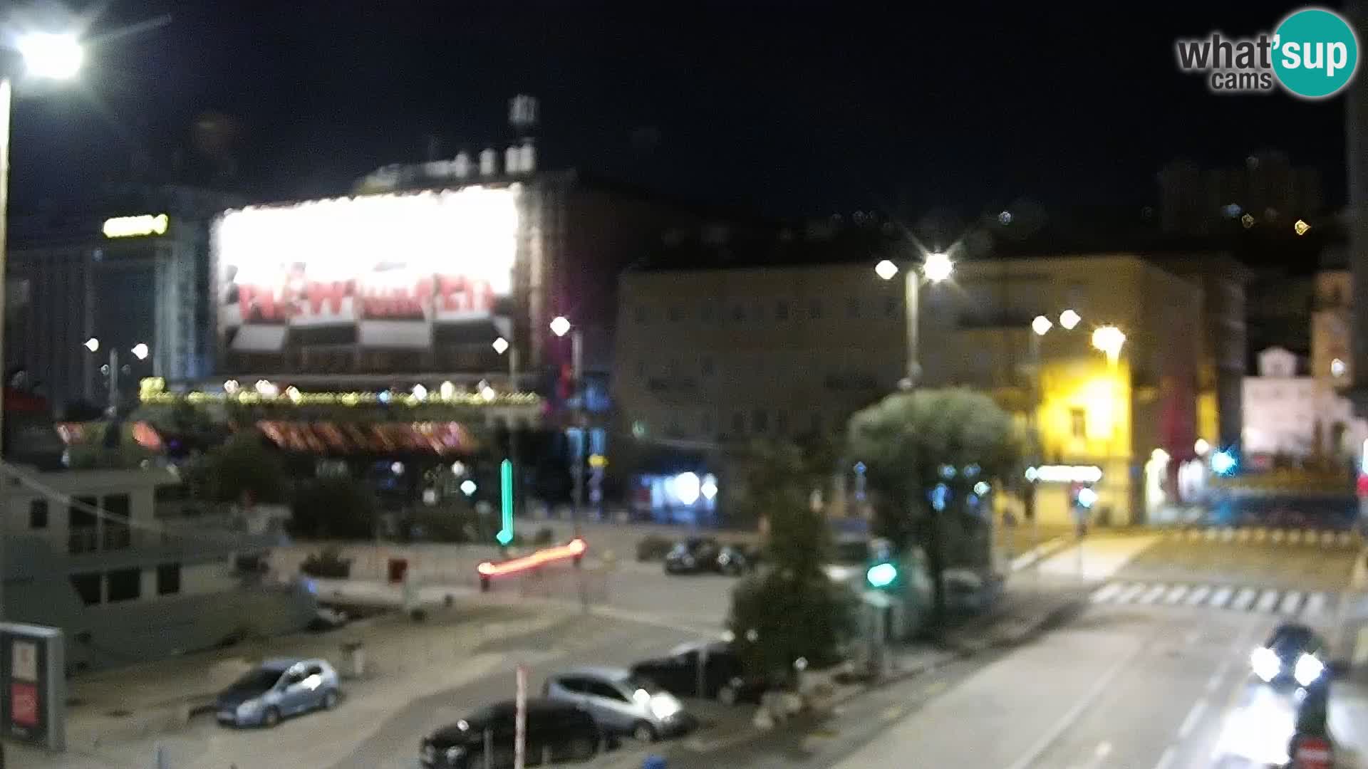 Die Riva und Marina in Rijeka – Live Webcam Kroatien