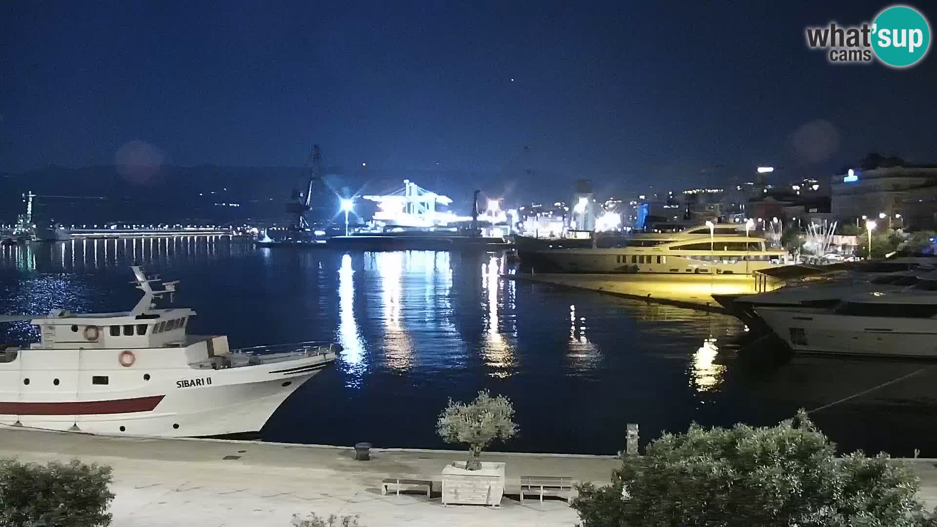 La Riva et Marina à Rijeka – Live Webcam Croatie