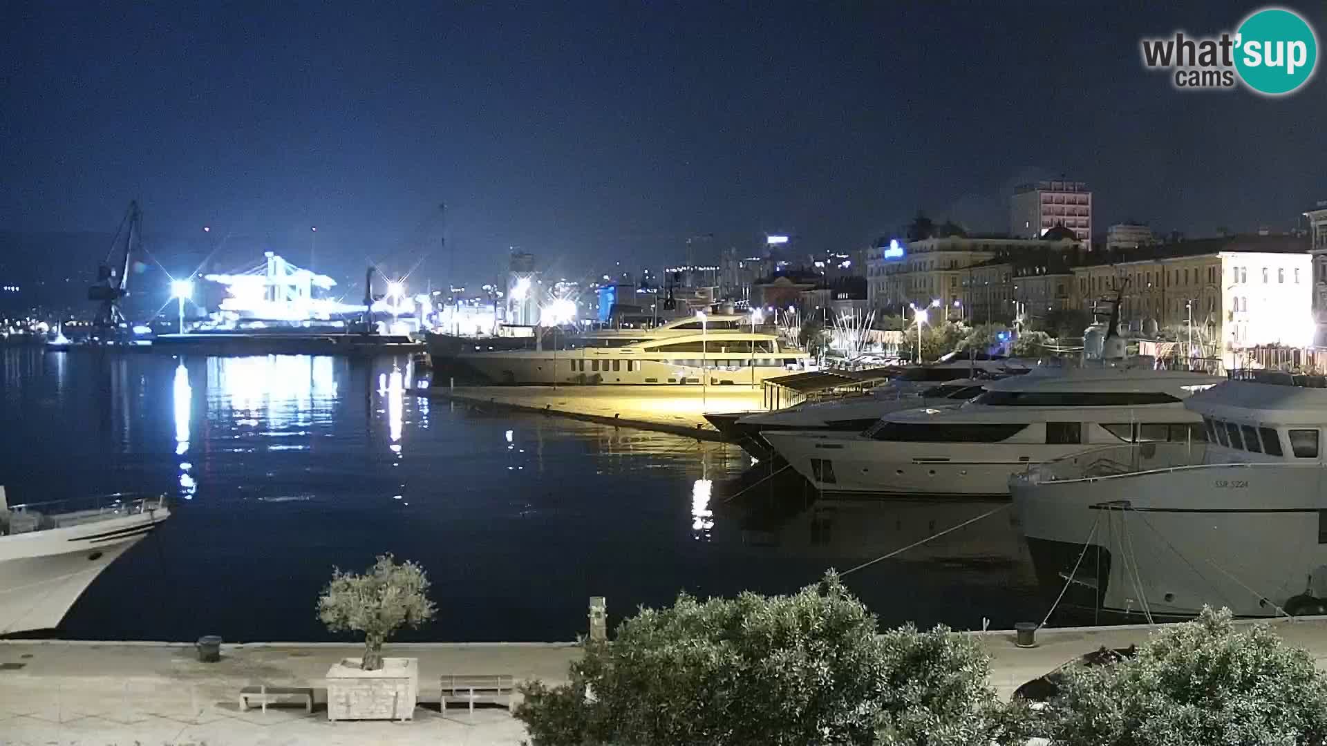 Riva i Marina u Rijeci – Web kamera uživo u Hrvatskoj