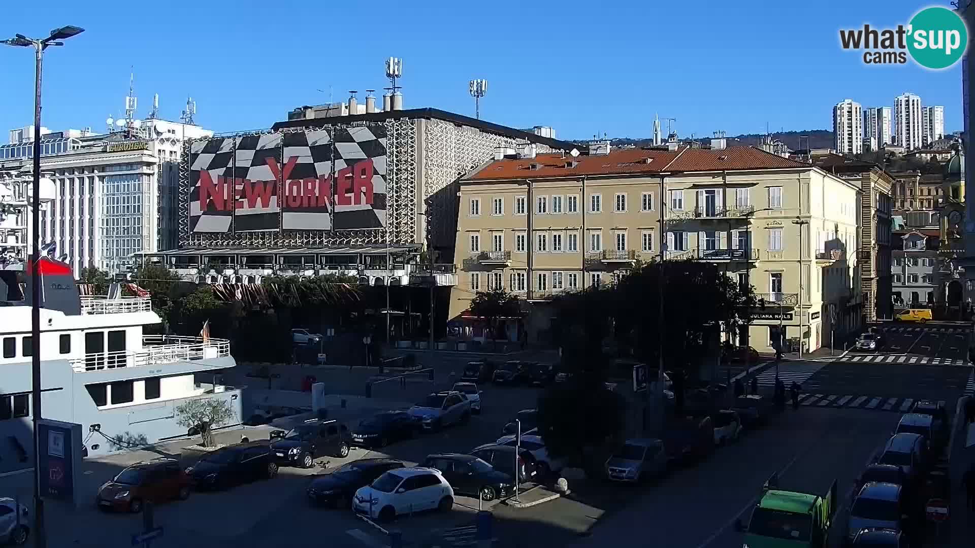 La Riva e la Marina a Rijeka (Fiume) – Live Webcam Croazia