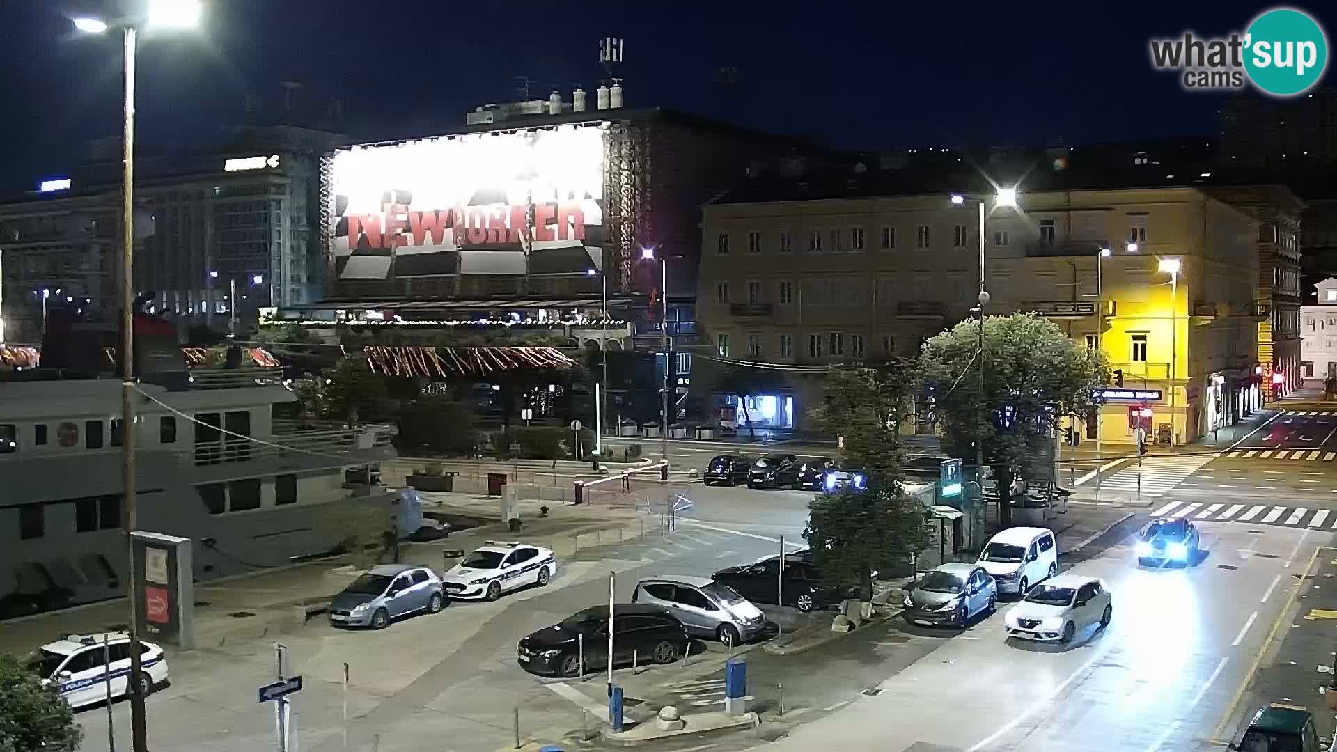 Die Riva und Marina in Rijeka – Live Webcam Kroatien