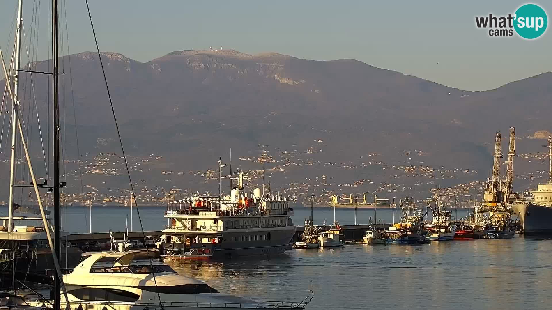 Riva i Marina u Rijeci – Web kamera uživo u Hrvatskoj