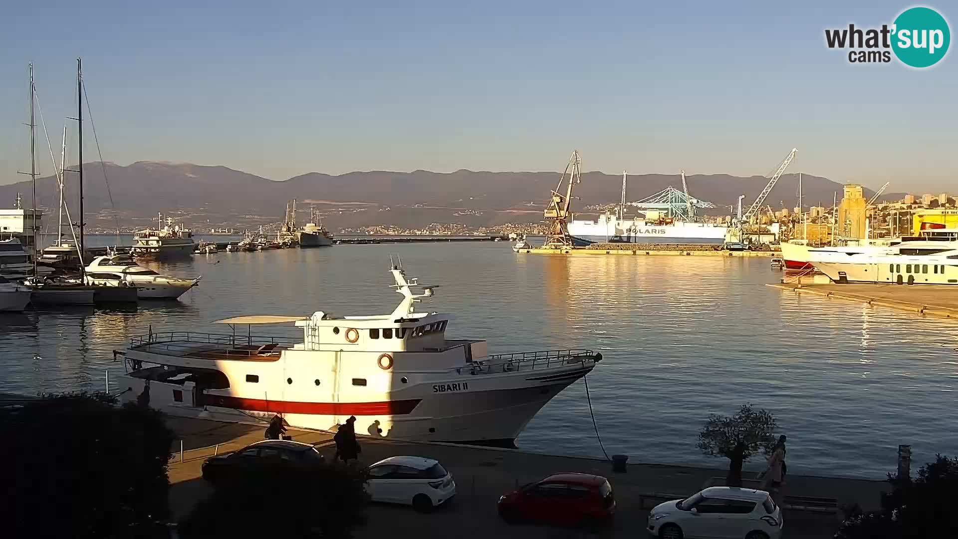 Riva i Marina u Rijeci – Web kamera uživo u Hrvatskoj
