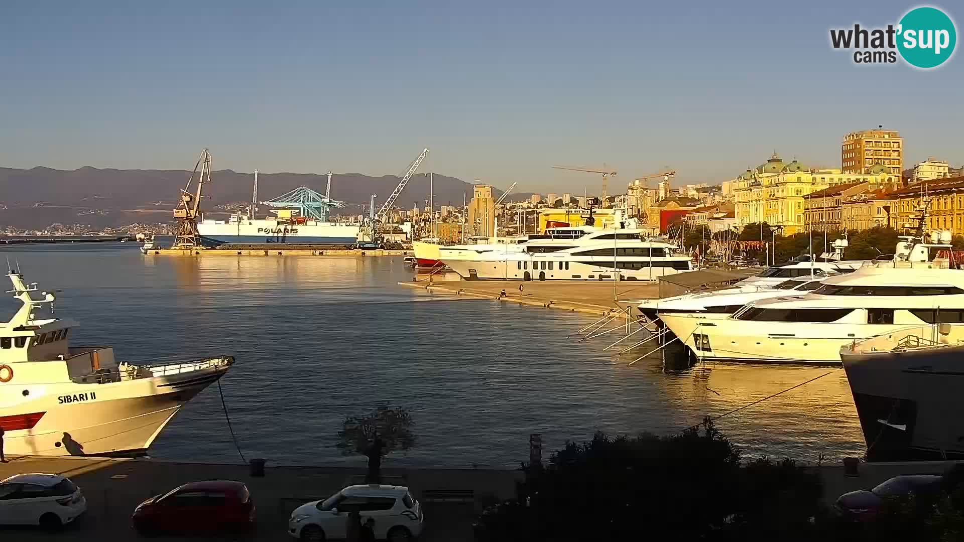 La Riva e la Marina a Rijeka (Fiume) – Live Webcam Croazia