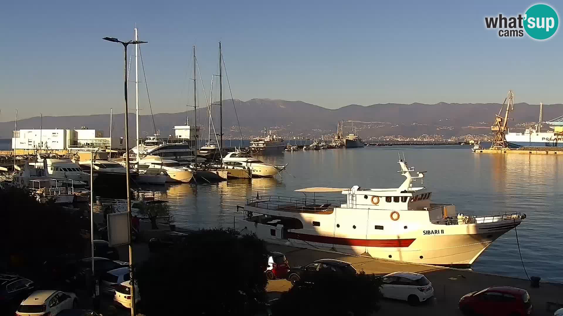 La Riva e la Marina a Rijeka (Fiume) – Live Webcam Croazia