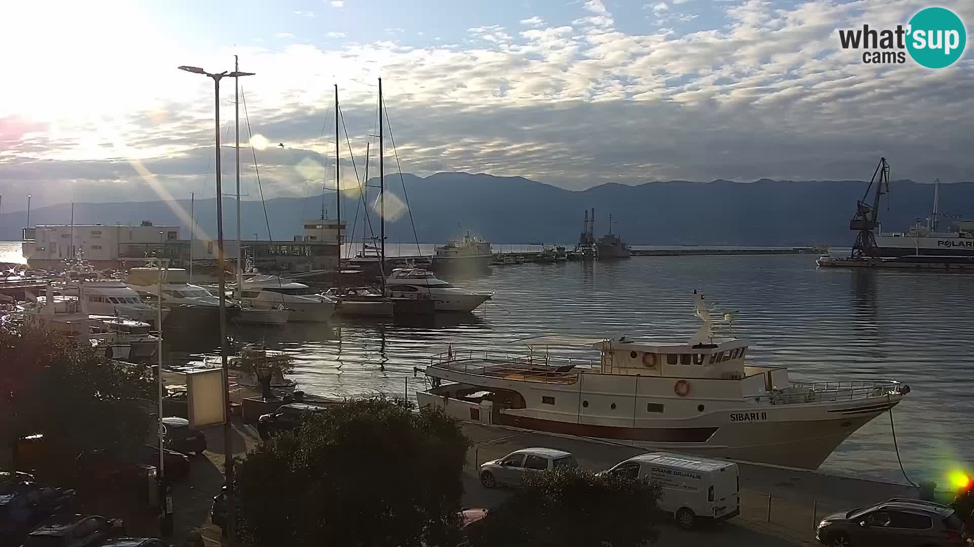 La Riva et Marina à Rijeka – Live Webcam Croatie