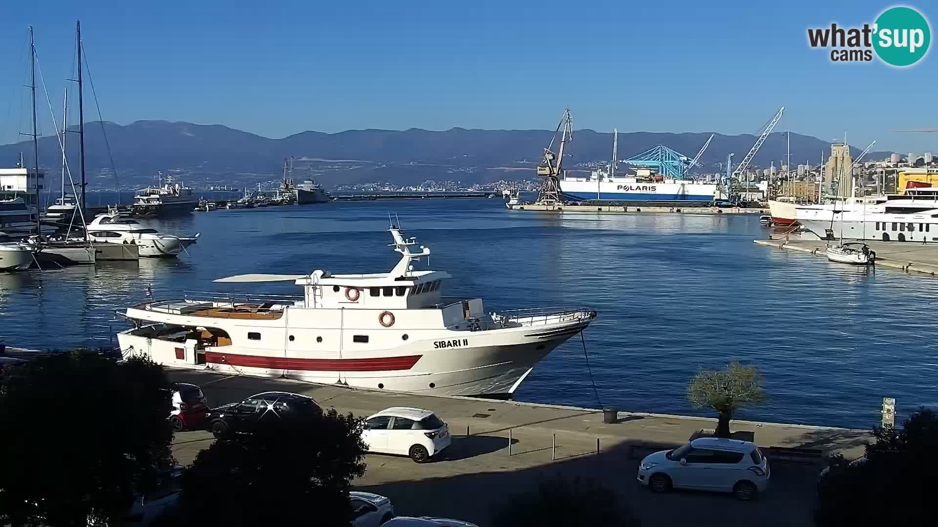 La Riva et Marina à Rijeka – Live Webcam Croatie
