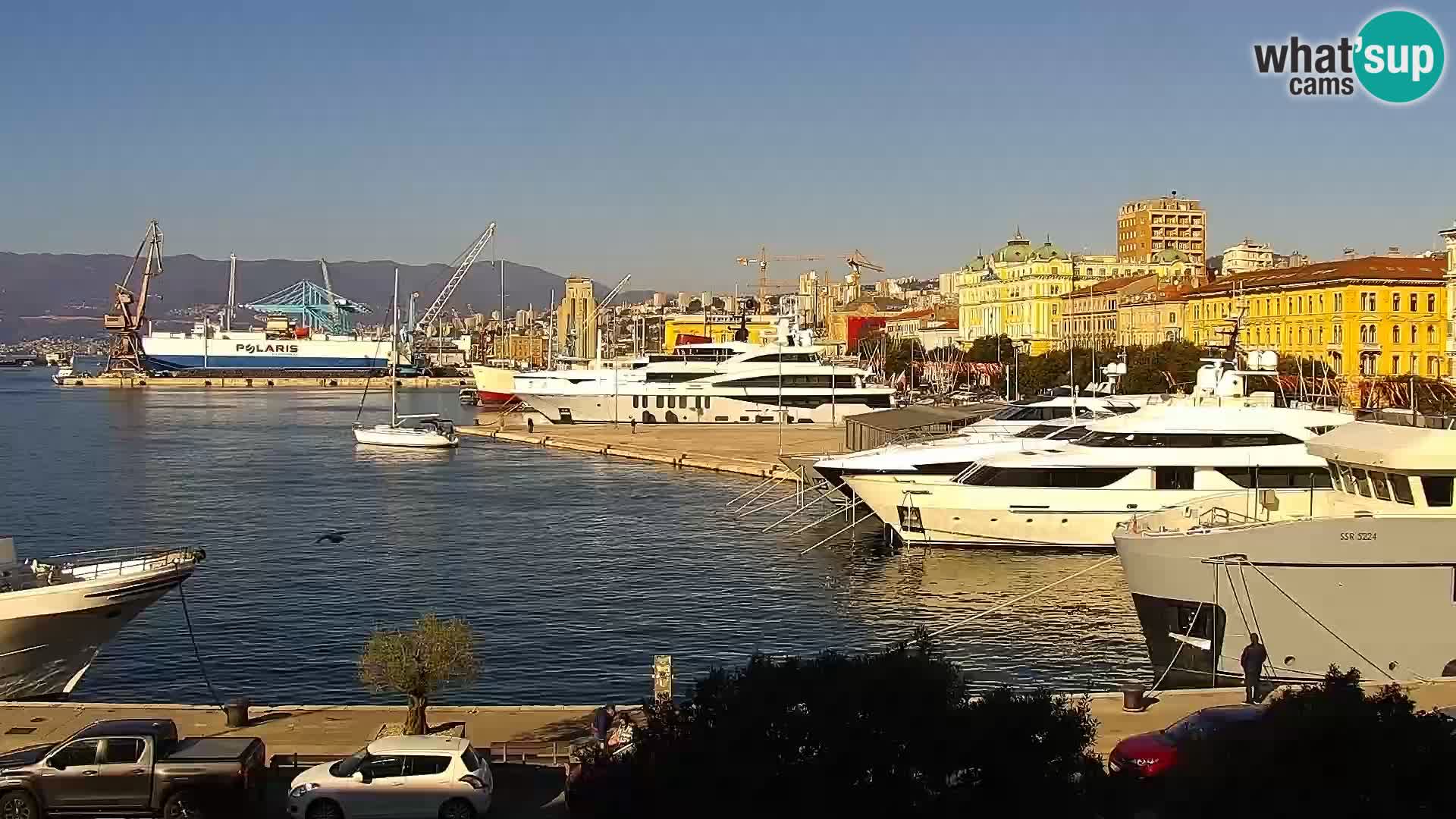 Riva i Marina u Rijeci – Web kamera uživo u Hrvatskoj