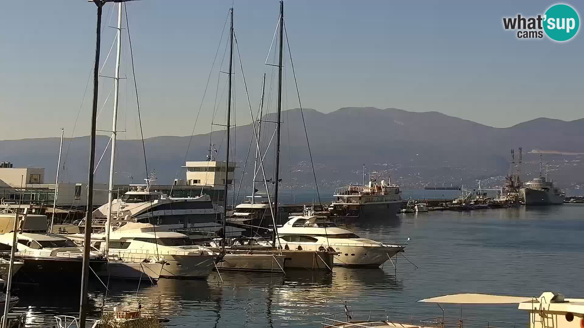 La Riva e la Marina a Rijeka (Fiume) – Live Webcam Croazia