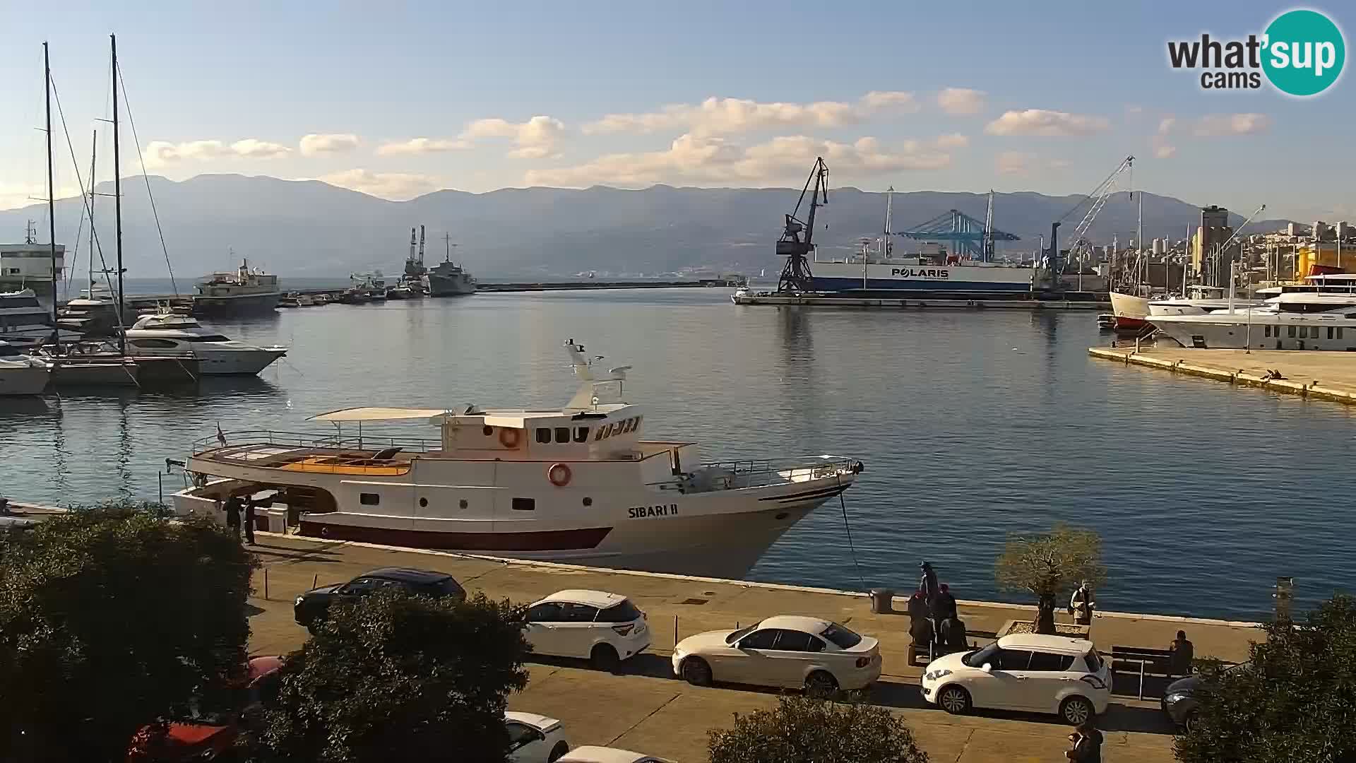 La Riva y Marina en Rijeka – Webcam en vivo Croacia