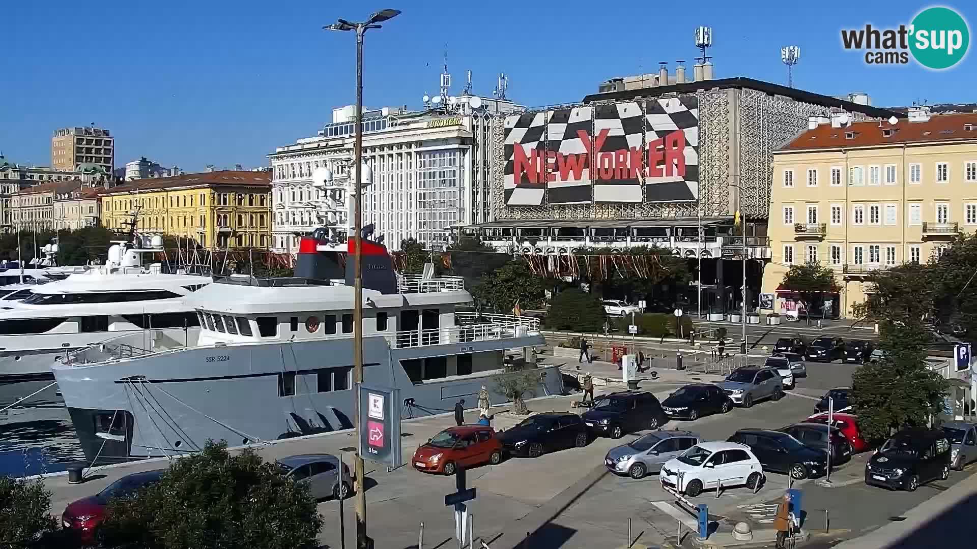 La Riva e la Marina a Rijeka (Fiume) – Live Webcam Croazia