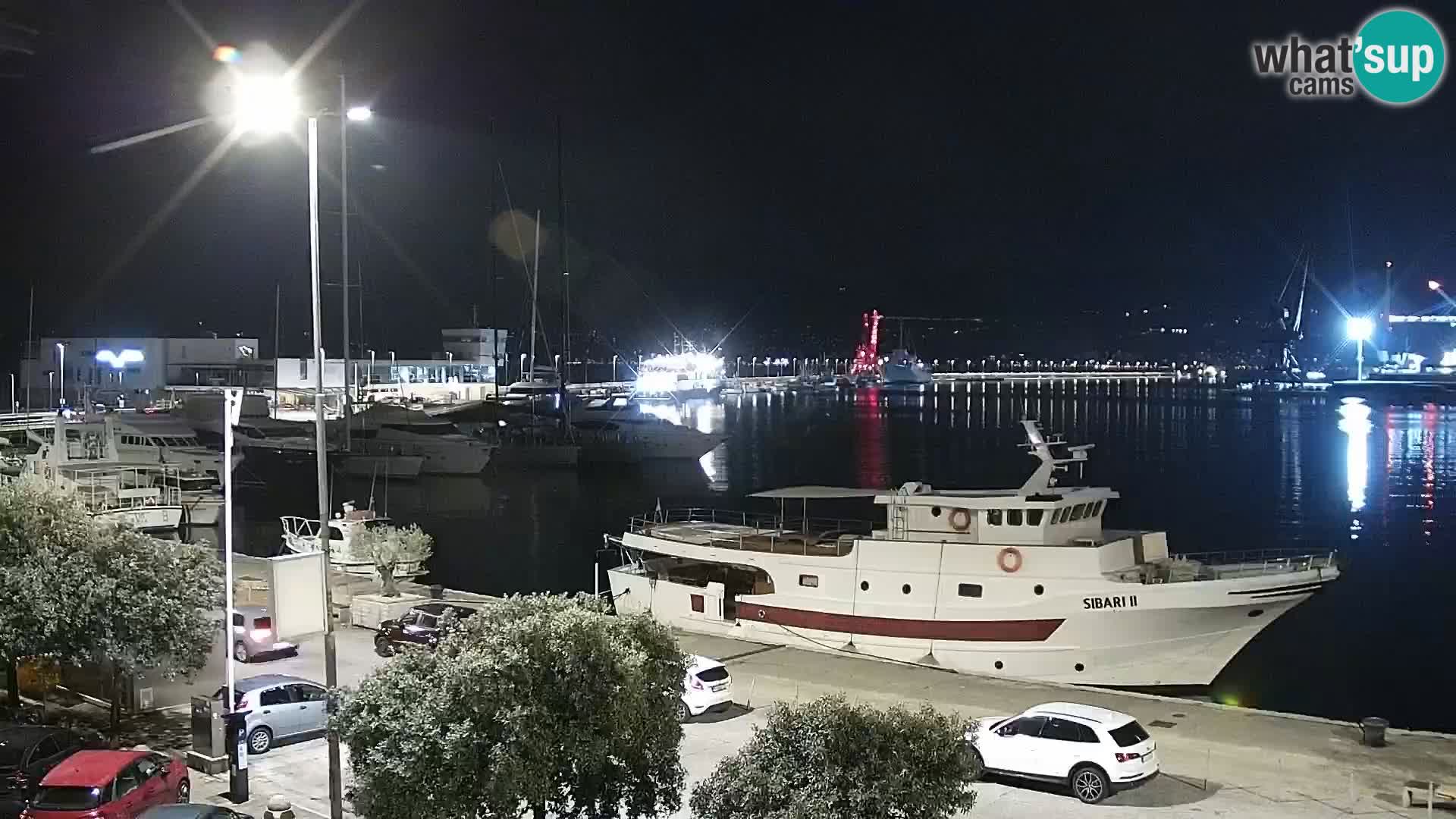 The Riva and Marina in Rijeka  – Live Webcam Croatia