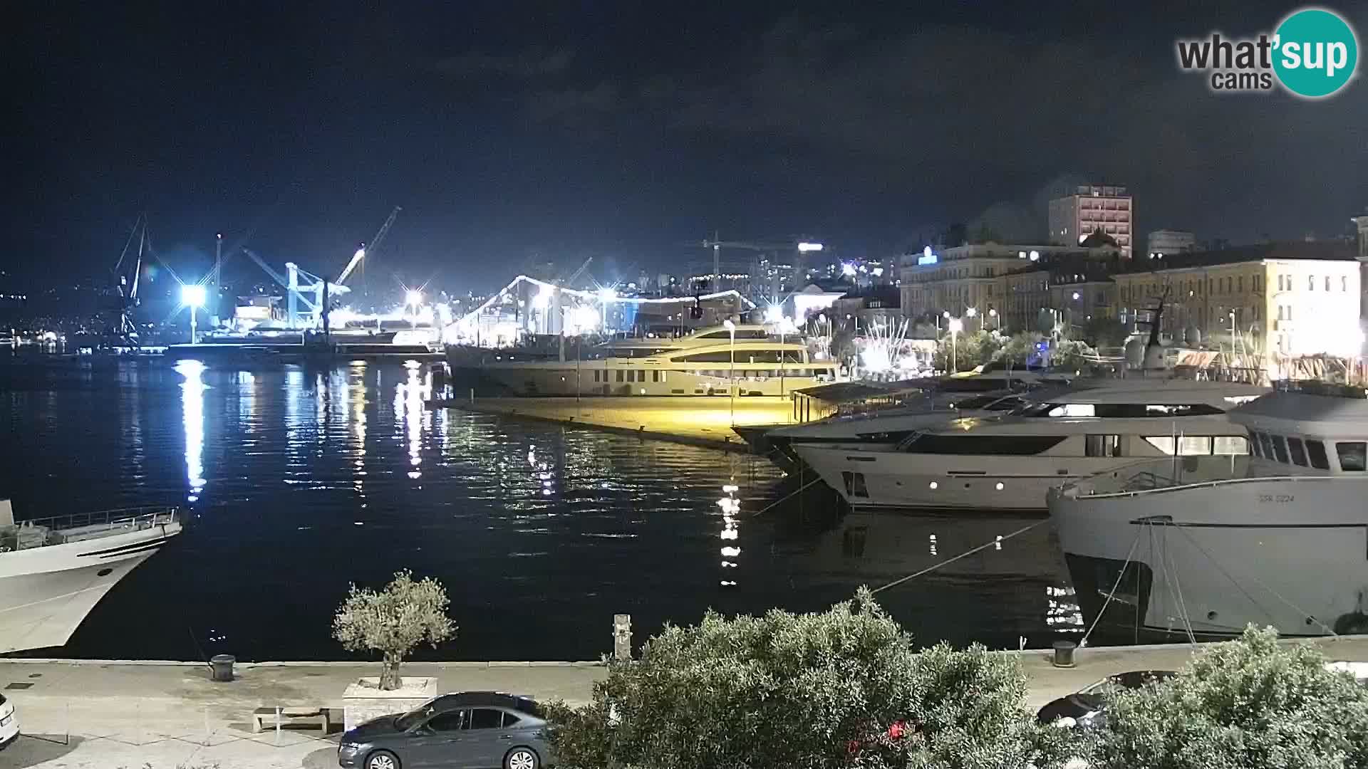 Riva i Marina u Rijeci – Web kamera uživo u Hrvatskoj