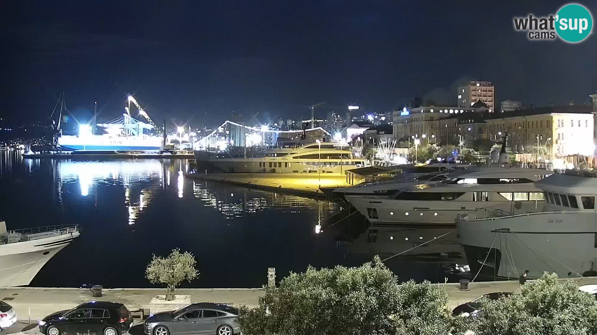 The Riva and Marina in Rijeka – Live Webcam Croatia