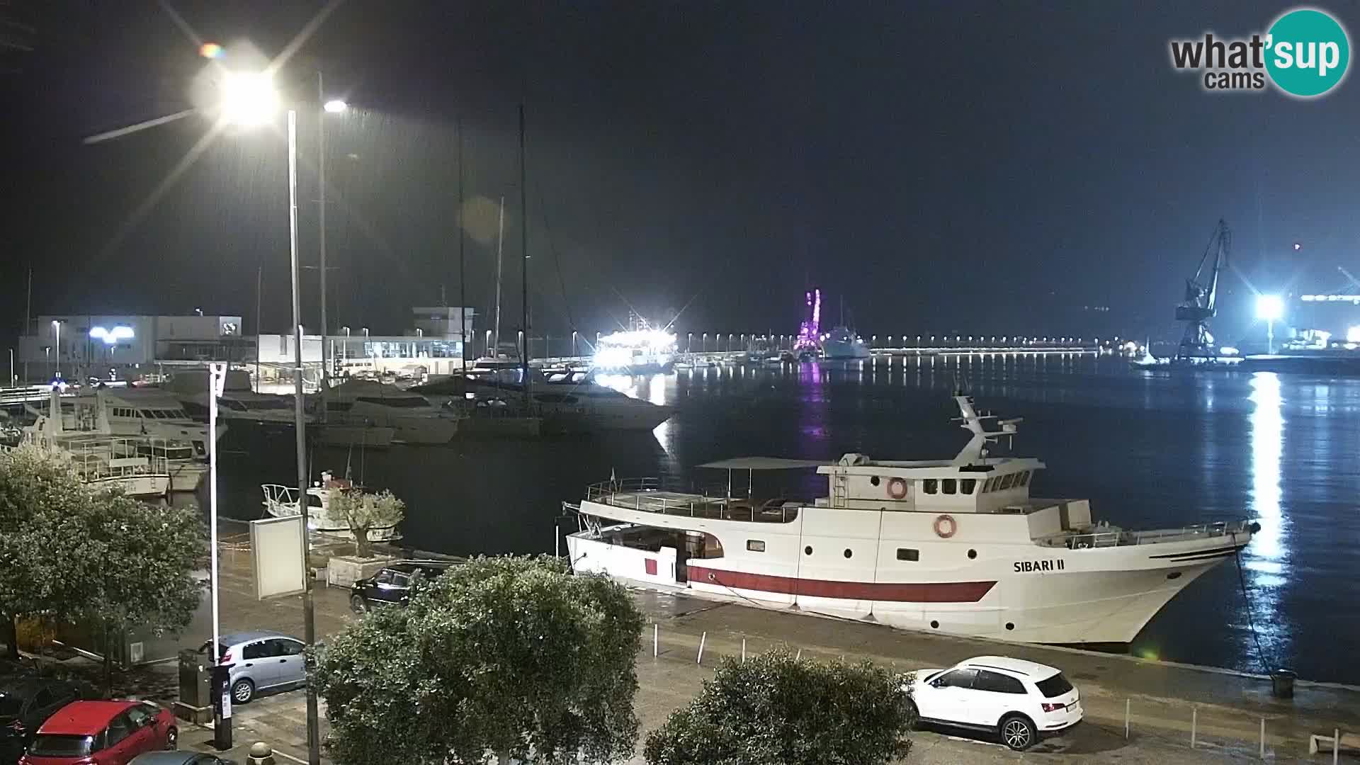 Die Riva und Marina in Rijeka – Live Webcam Kroatien