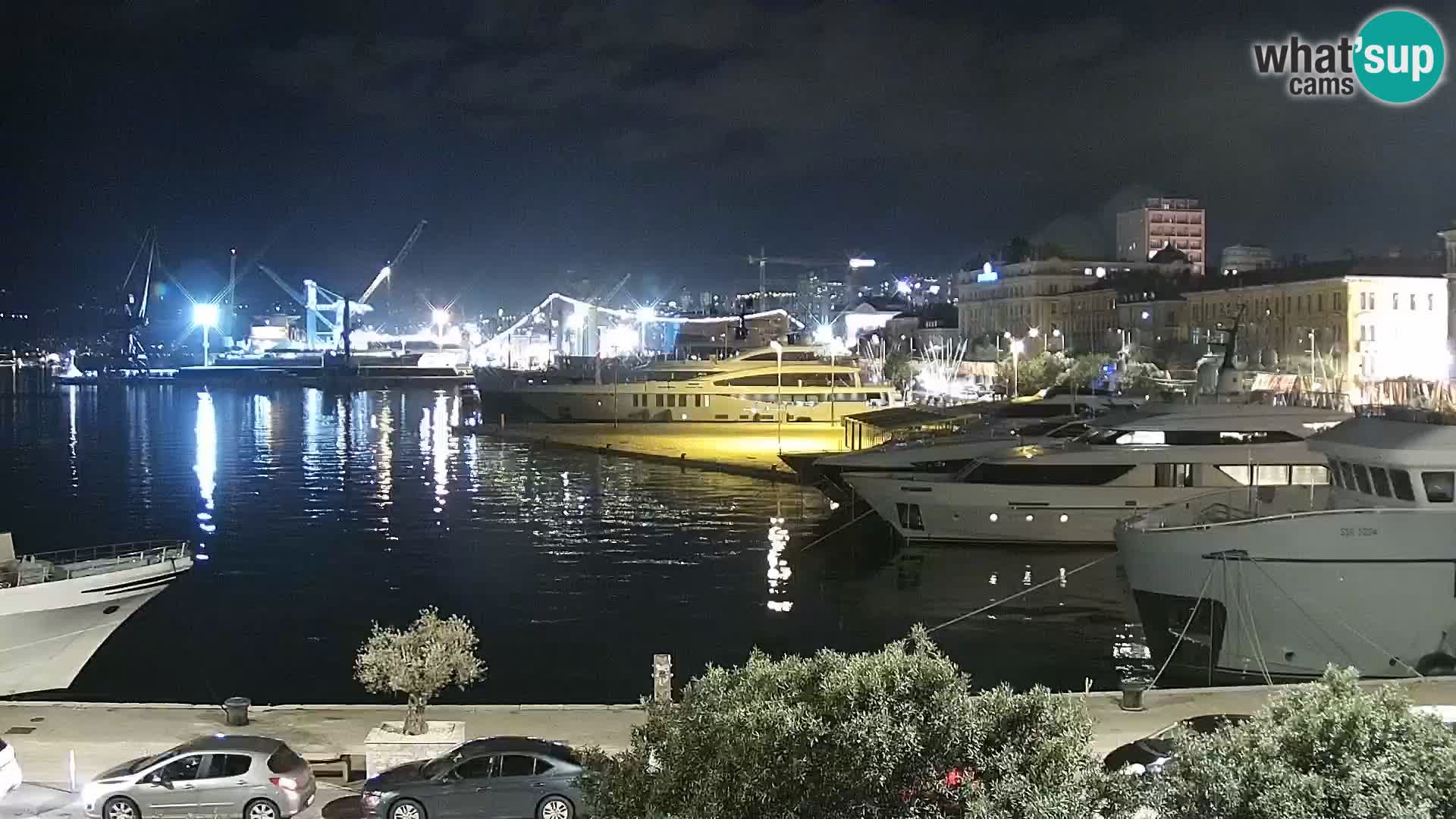 The Riva and Marina in Rijeka – Live Webcam Croatia