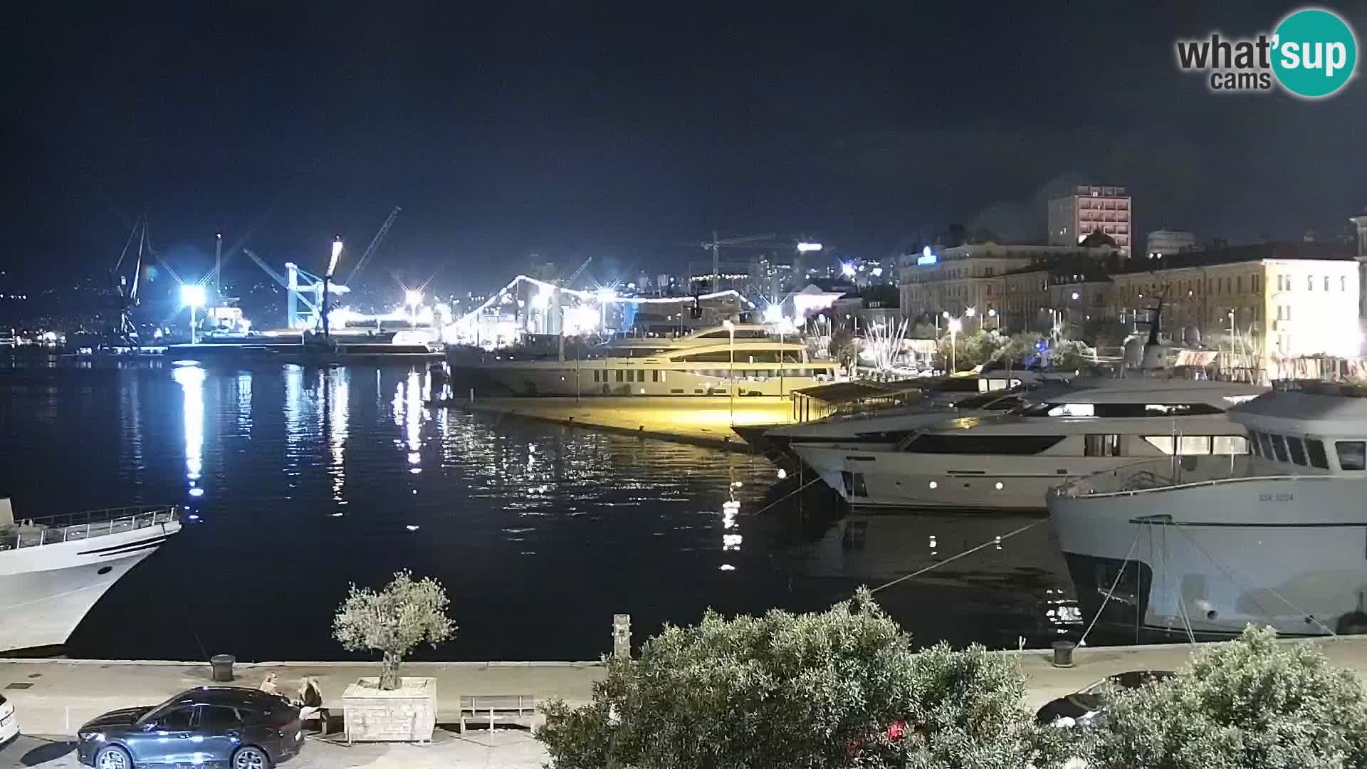 La Riva e la Marina a Rijeka (Fiume) – Live Webcam Croazia