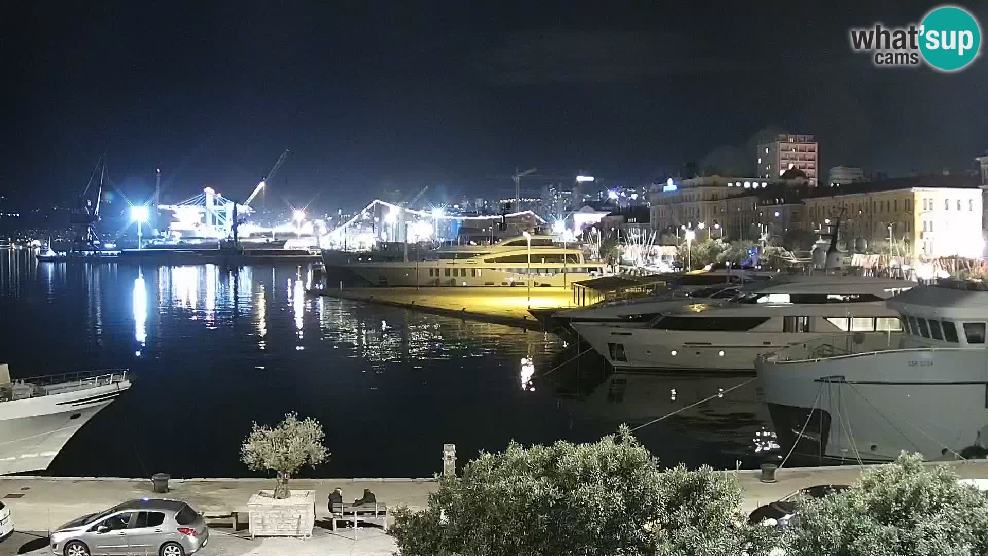 La Riva et Marina à Rijeka – Live Webcam Croatie