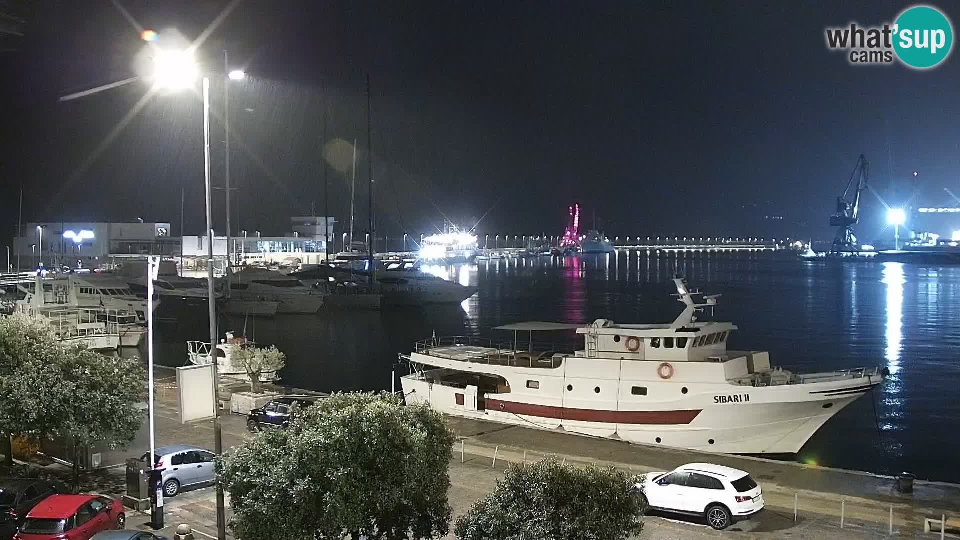 La Riva e la Marina a Rijeka (Fiume) – Live Webcam Croazia