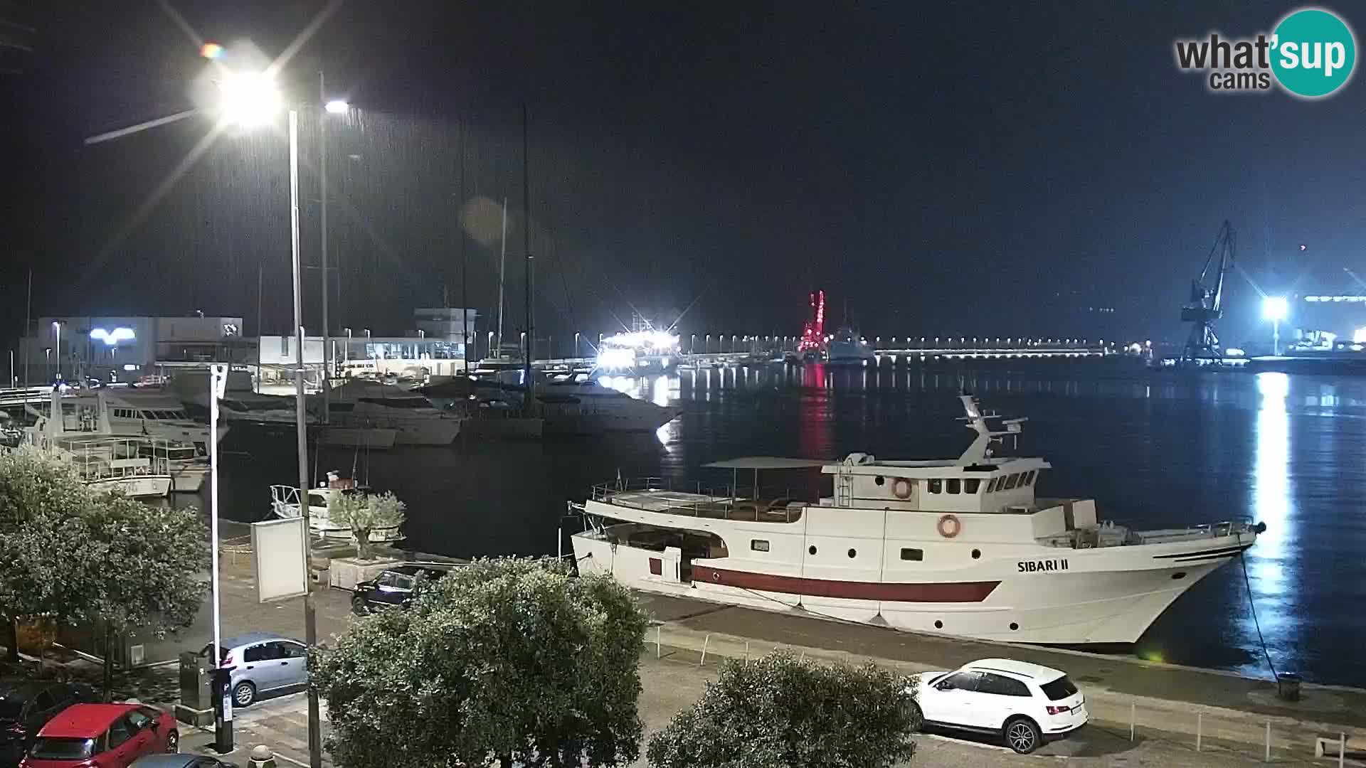 La Riva y Marina en Rijeka – Webcam en vivo Croacia