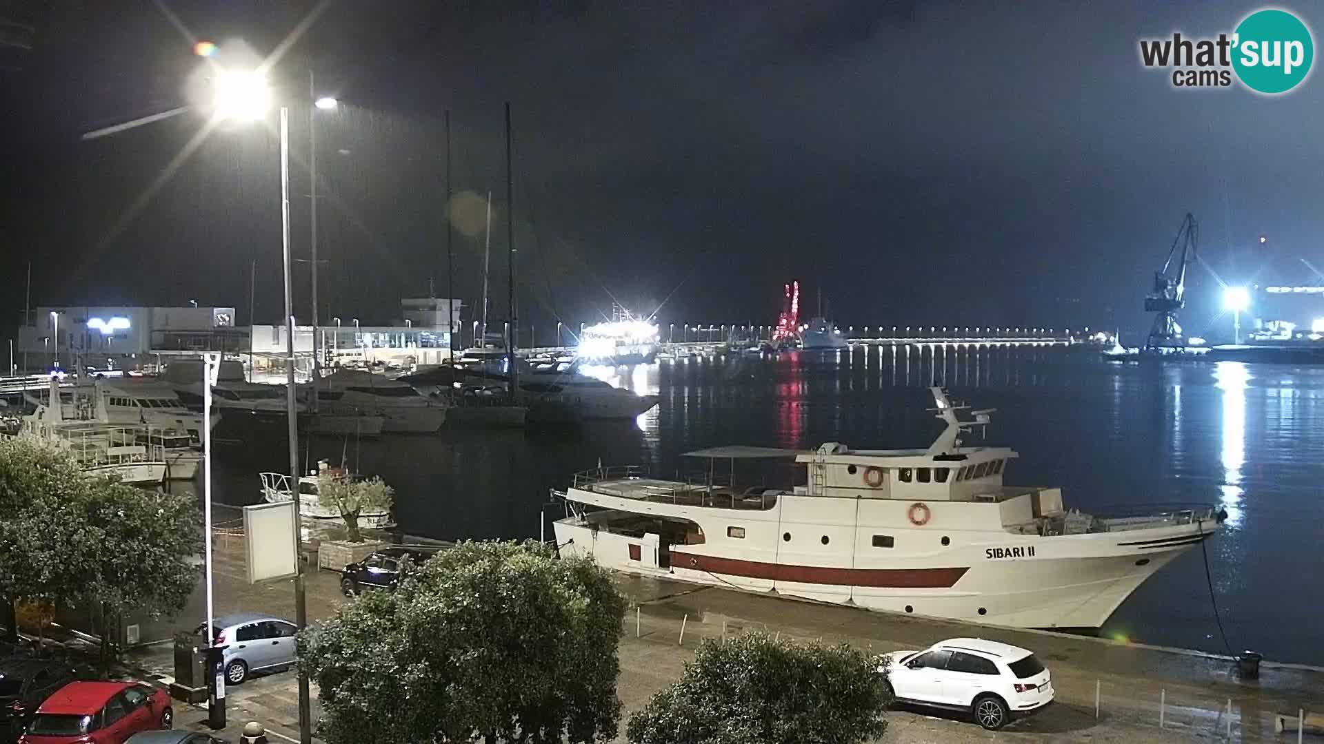 La Riva y Marina en Rijeka – Webcam en vivo Croacia