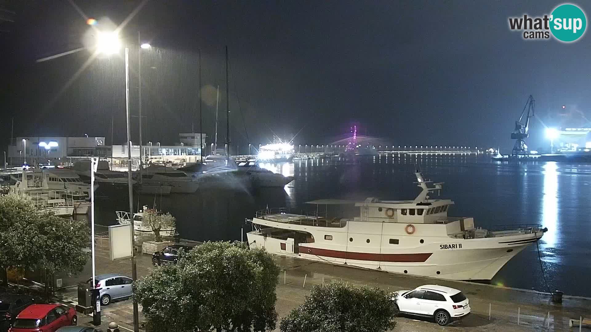 La Riva e la Marina a Rijeka (Fiume) – Live Webcam Croazia