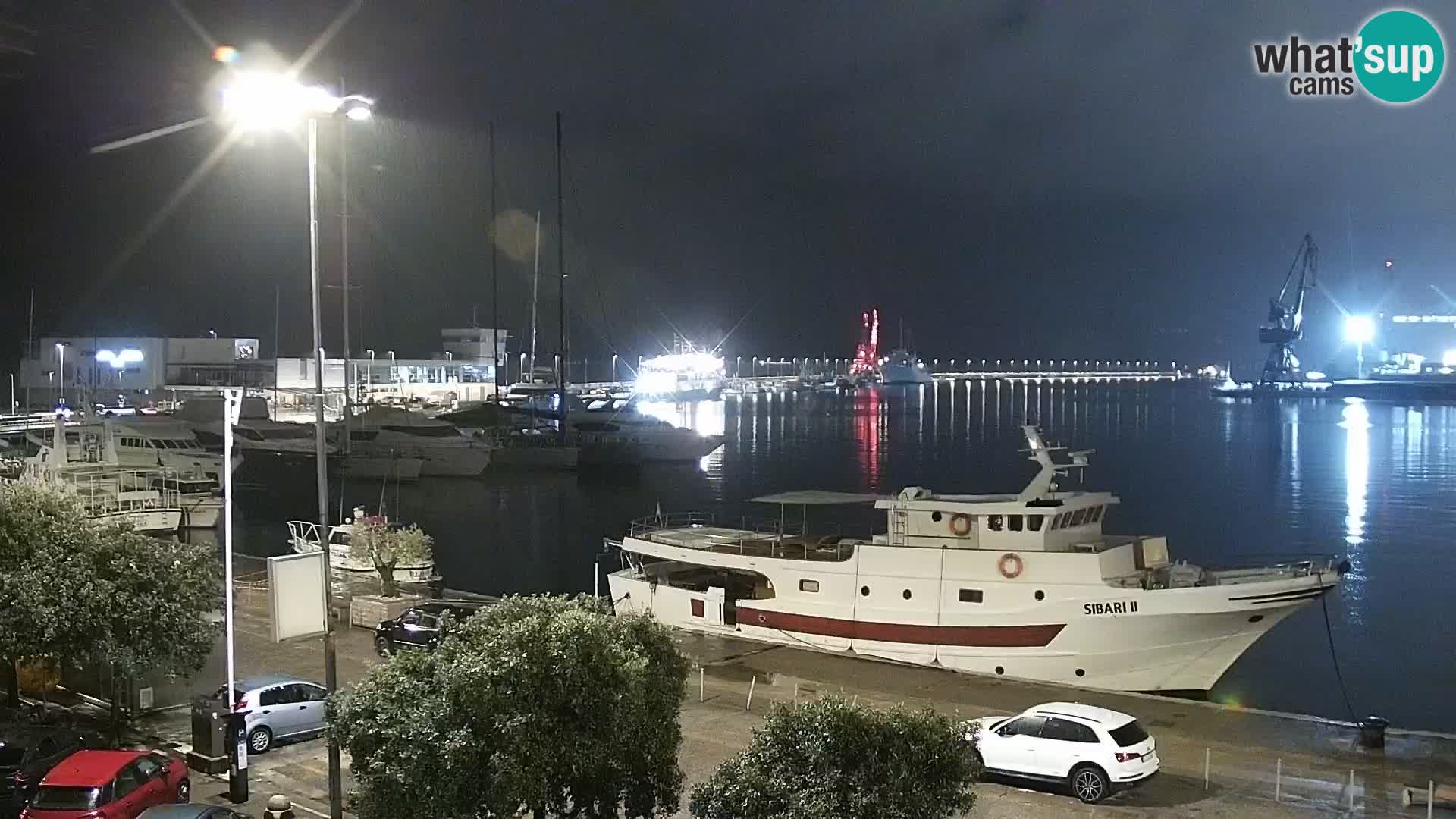 La Riva y Marina en Rijeka – Webcam en vivo Croacia
