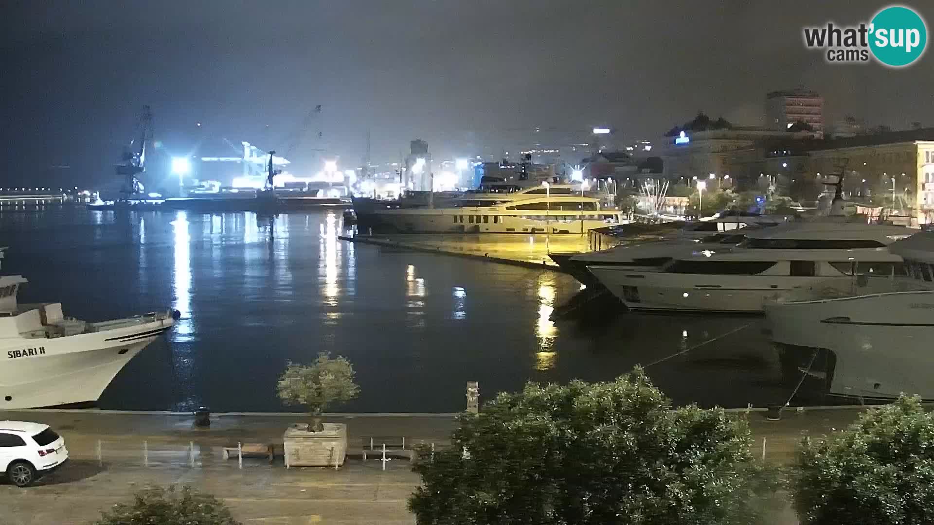 La Riva et Marina à Rijeka – Live Webcam Croatie