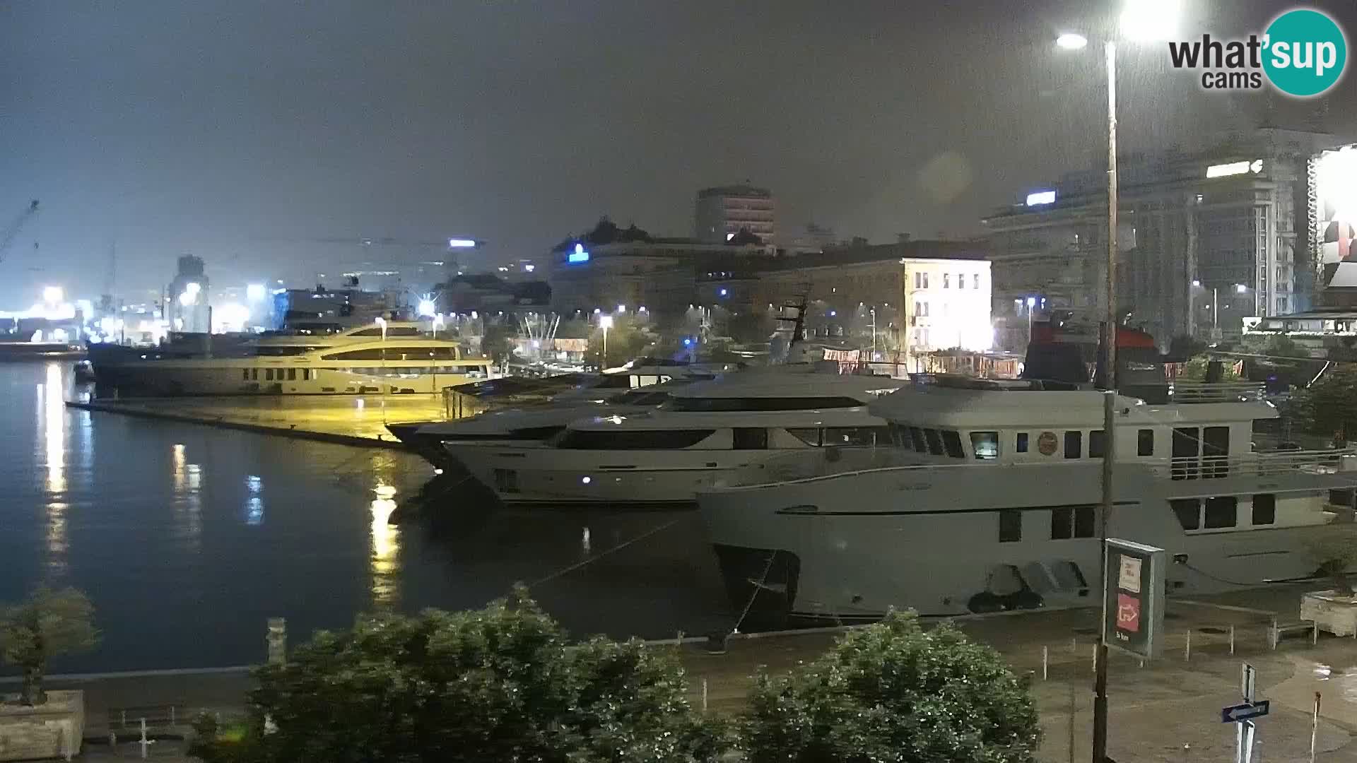 Die Riva und Marina in Rijeka – Live Webcam Kroatien