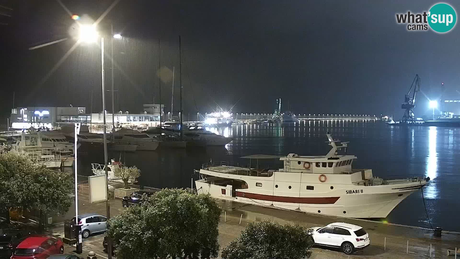 Die Riva und Marina in Rijeka – Live Webcam Kroatien