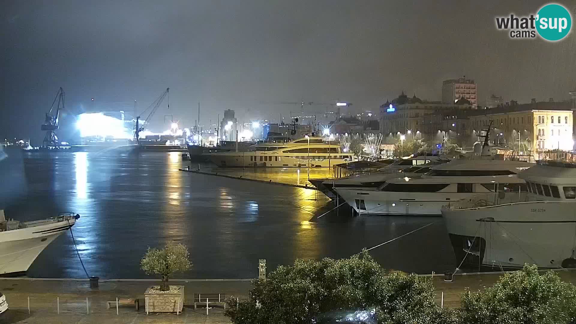 La Riva e la Marina a Rijeka (Fiume) – Live Webcam Croazia